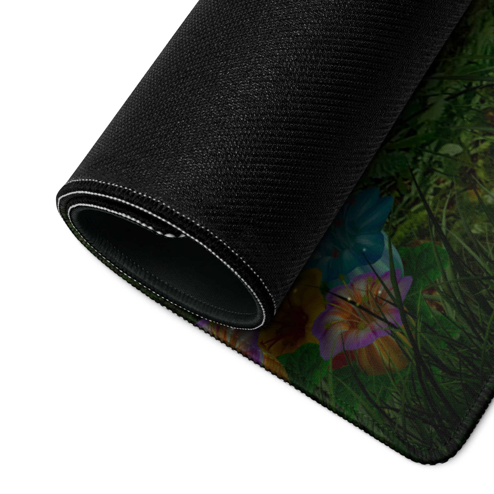 Enchanted Forest Mouse Pad - Forest Scene Green Mouse Pad For Gaming Whimsical Mood Forest Themed Non Slip Digital