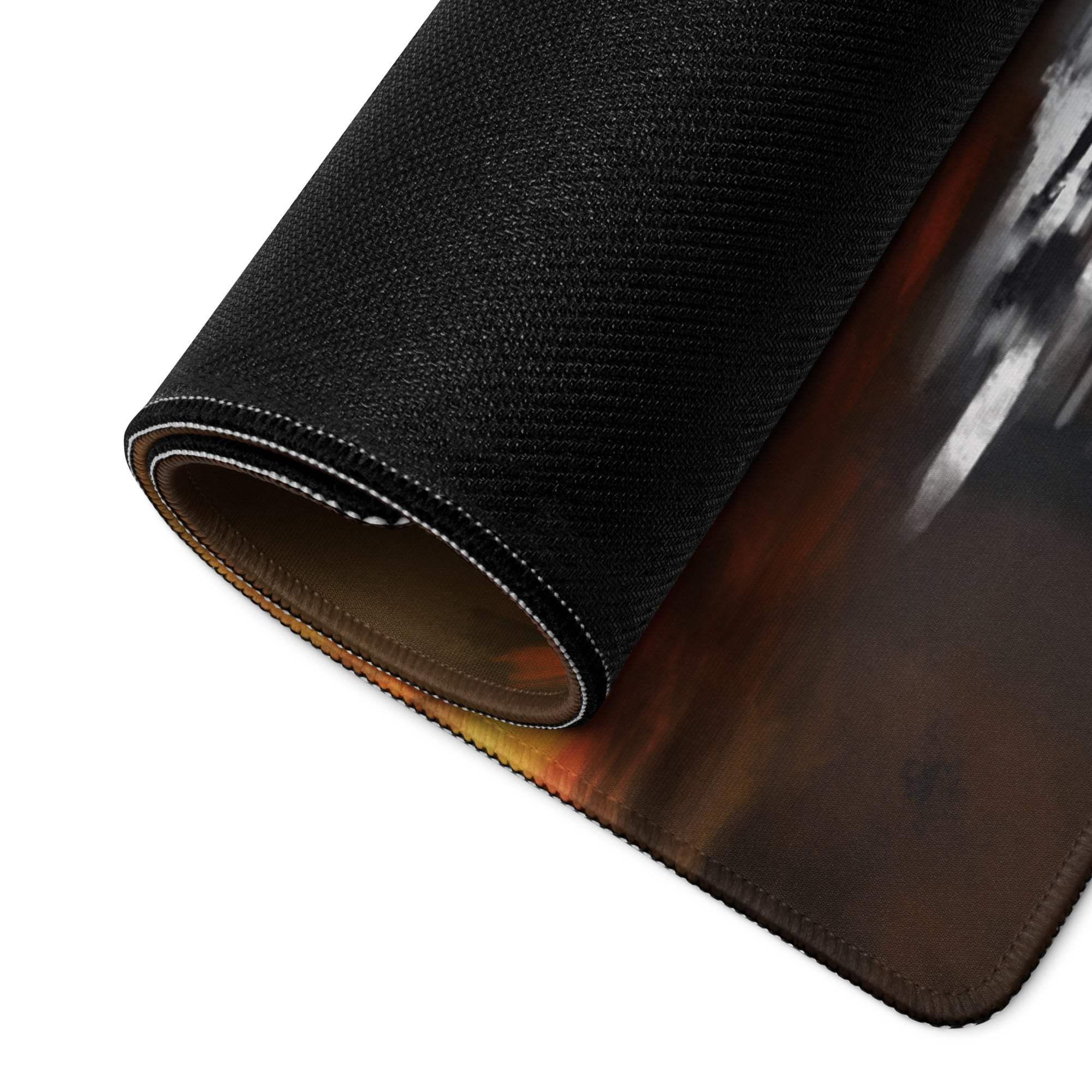 Inferno Dragon Gaming Mouse Pad - Dragon Red Black Gaming Desk Epic Mood Dark Fantasy Gamer Room Esports Digital Art