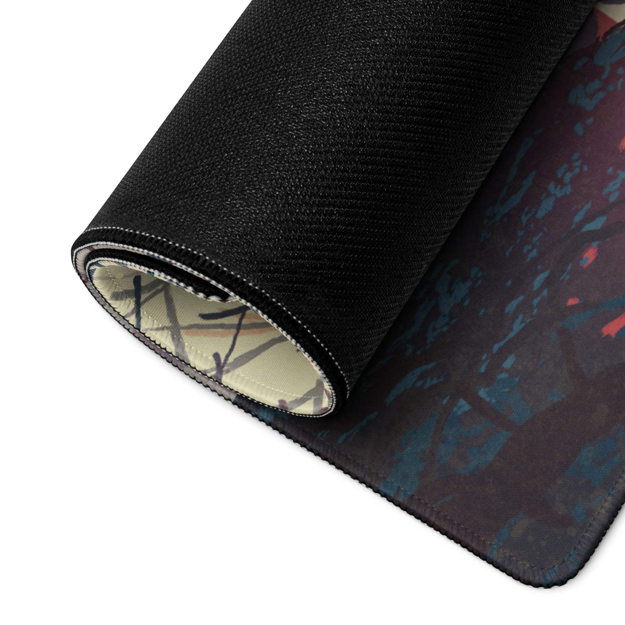 Dream Forest Dreamcatcher Pad - Forest Scene Blue Pink Desk Gaming Illustration Dreamy Mood Modern Boho Fantasy Art