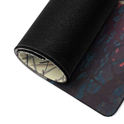 Dream Forest Dreamcatcher Pad - Forest Scene Blue Pink Desk Gaming Illustration Dreamy Mood Modern Boho Fantasy Art