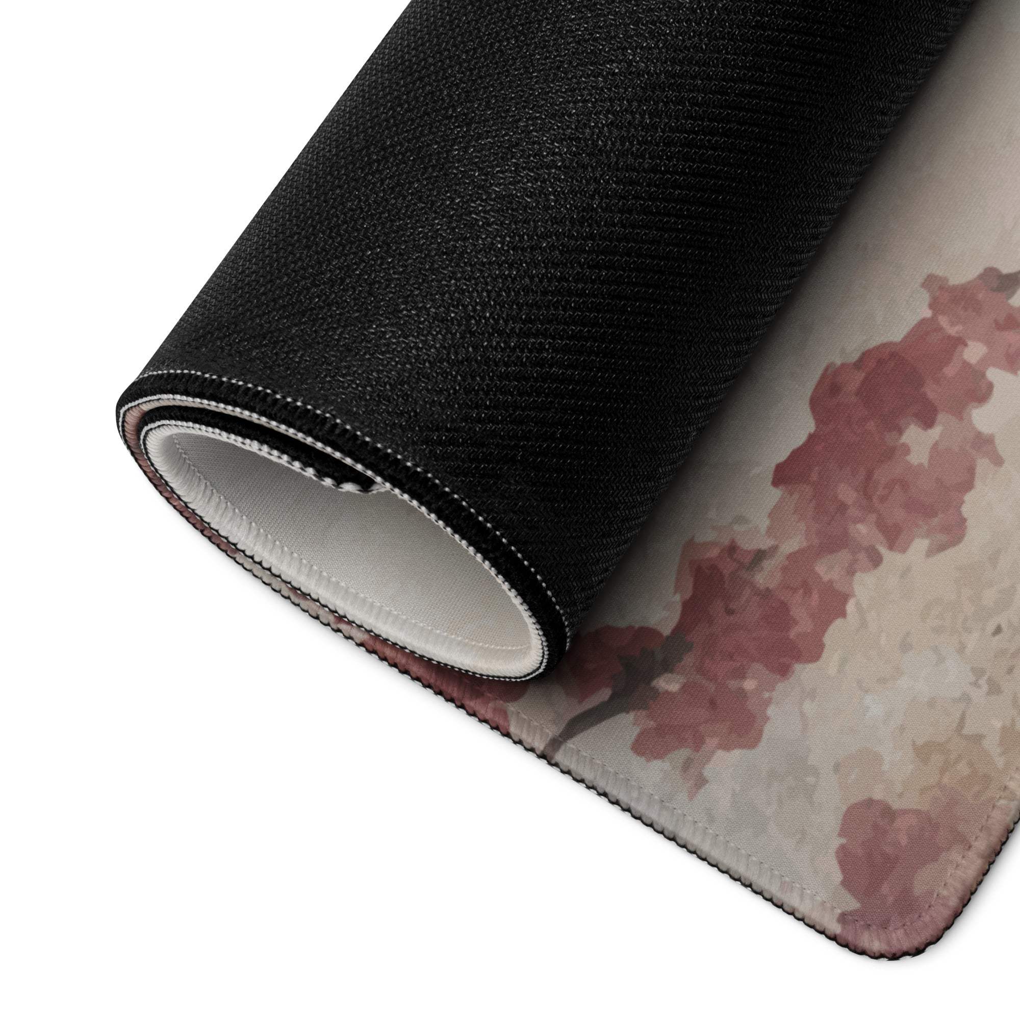Floral Cherry Blossom Mouse Pad - Mouse Pad Pink Cream Floral Home Office Watercolor Soft Mood Floral Gaming Desk Mat