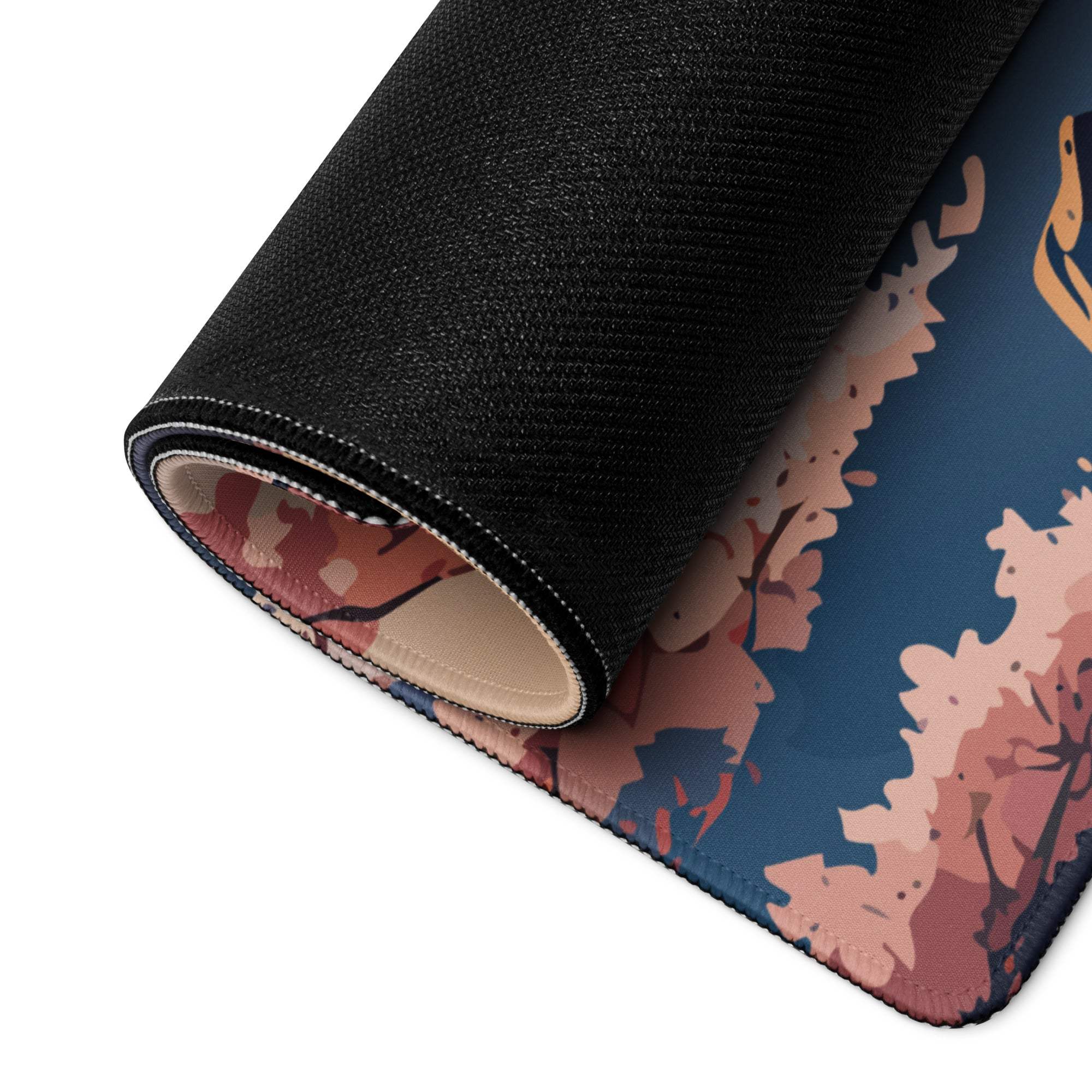 Fuji Mountain Sakura Desk Pad - Mount Fuji Pink Sakura Desk Pad Modern Zen Calm Mood Japanese Minimal Gamers Art