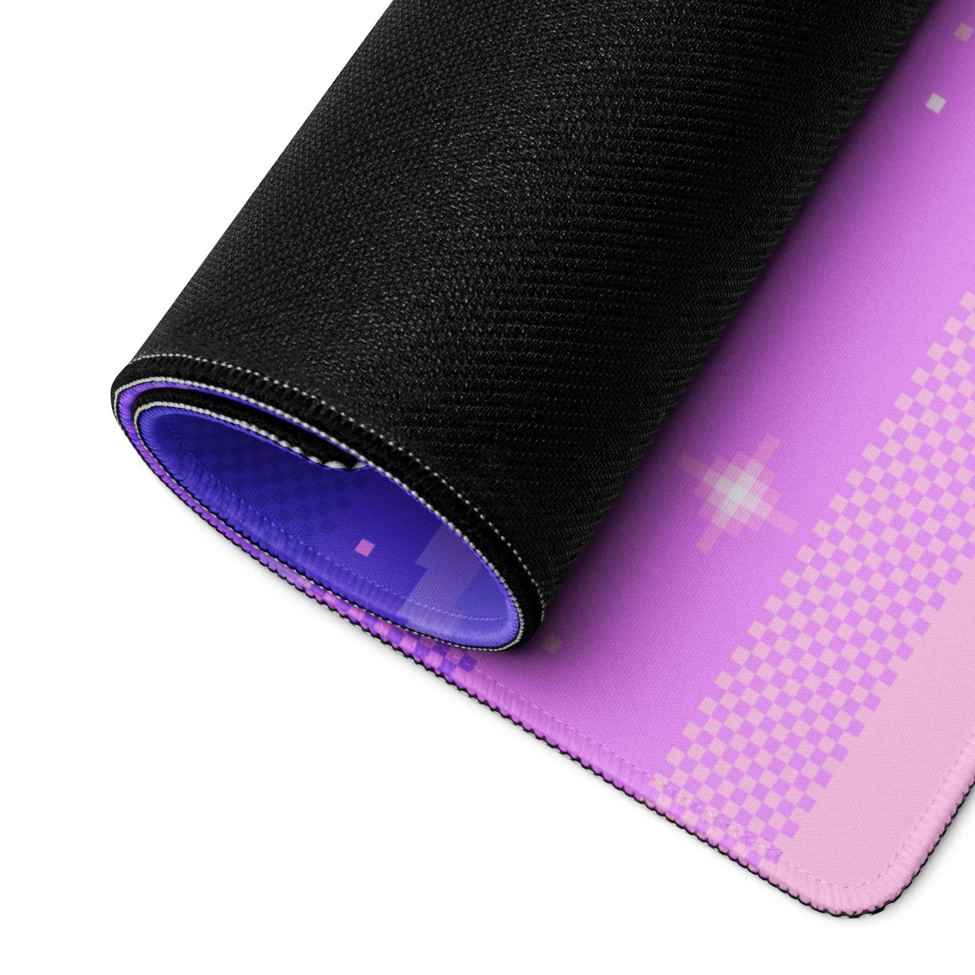 Cosmic Twilight Pixel Art Mouse Pad - Mouse Pad Purple Pink Gaming Pixel Art Dreamy Neon Cyberpunk Large Non Slip