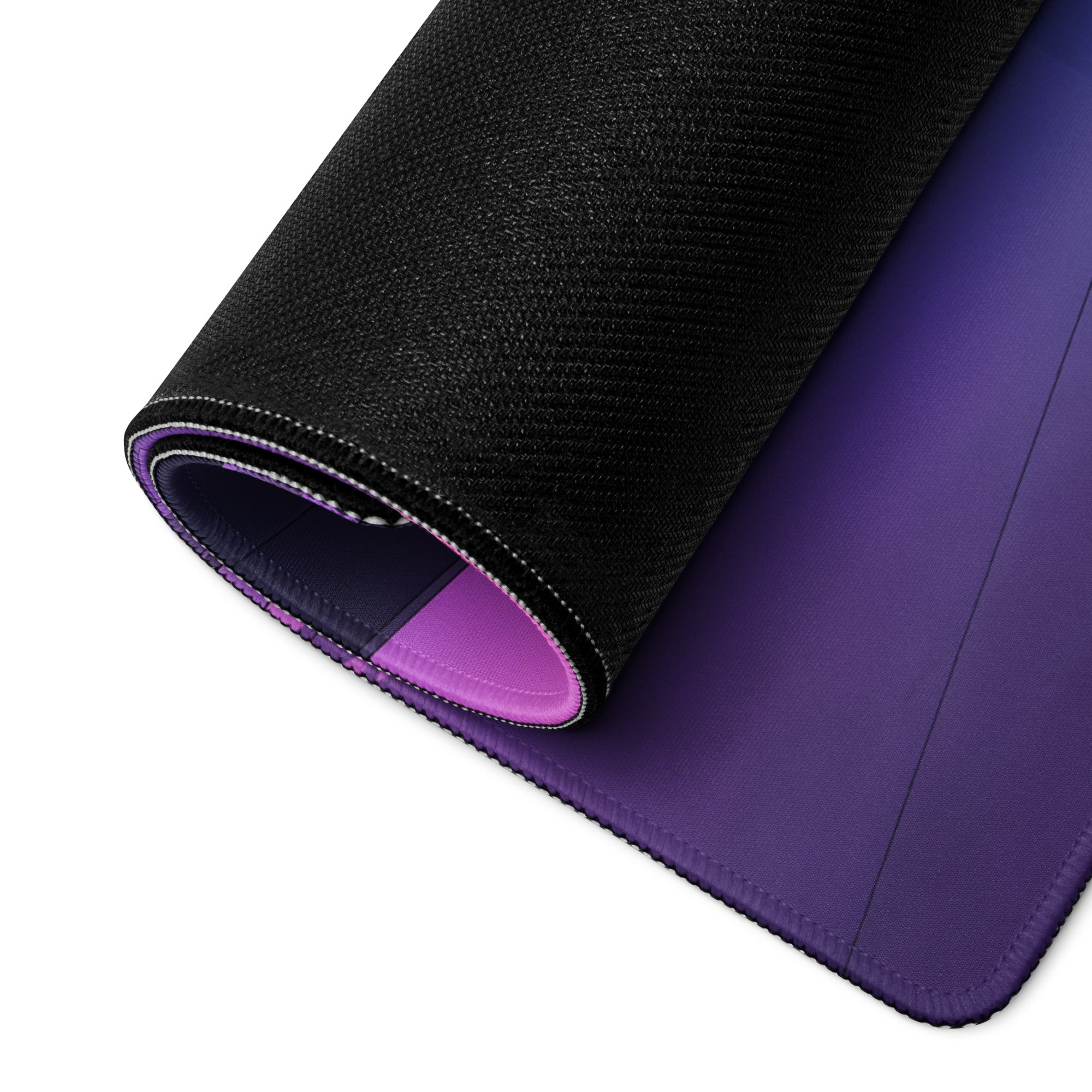 BMW M3 Inspired Black Purple Vaporwave Gaming Mouse Pad, Neon Luxury Coupe Desk Mat with Futuristic City Garage Artwork