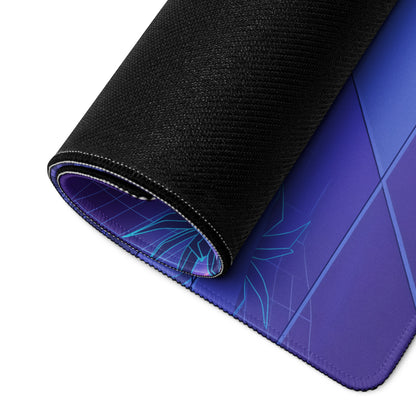 Porsche 911 Turbo 997 Inspired Black Purple Vaporwave Gaming Mouse Pad, Neon Sports Car Desk Mat with Retro Futuristic Sunset Artwork