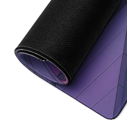 Porsche 911 993 Widebody Inspired Teal Purple Vaporwave Gaming Mouse Pad, Neon Sports Car Desk Mat with Futuristic City Garage Artwork