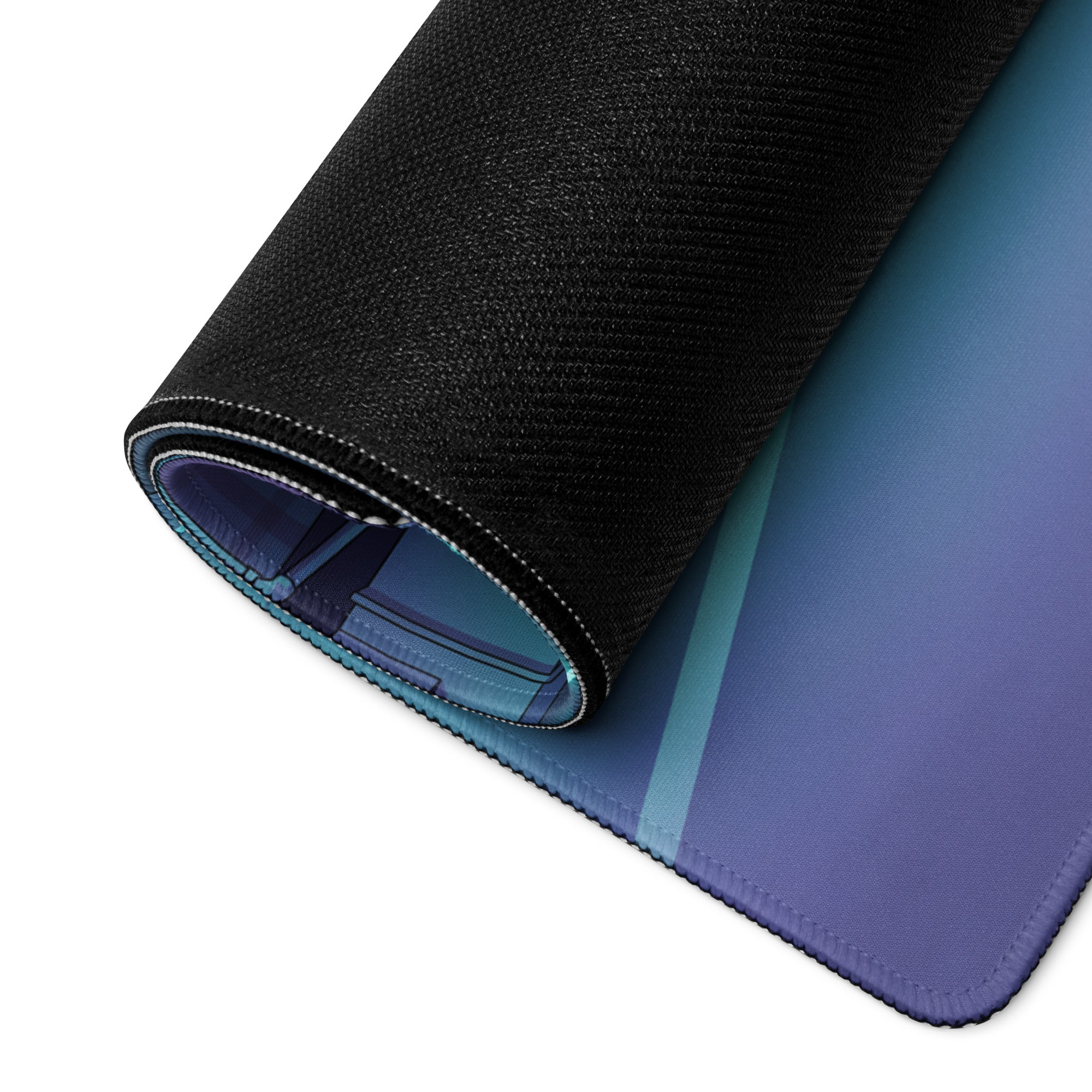 Nissan 370Z Inspired White Vaporwave Gaming Mouse Pad, Neon JDM Sports Car Desk Mat with Cyberpunk Garage Art and Retro Futuristic Style