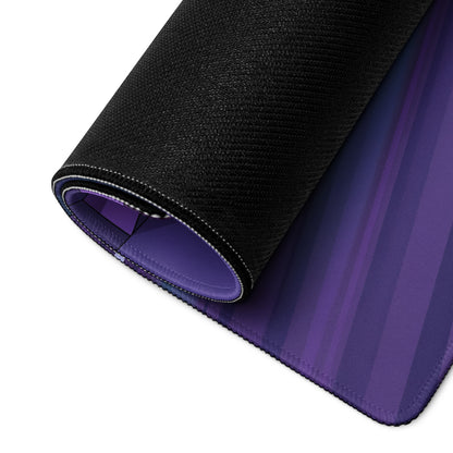 Toyota 86 Inspired White Purple Vaporwave Gaming Mouse Pad, Neon JDM Sports Car Desk Mat with Retro Futuristic Highway City Artwork