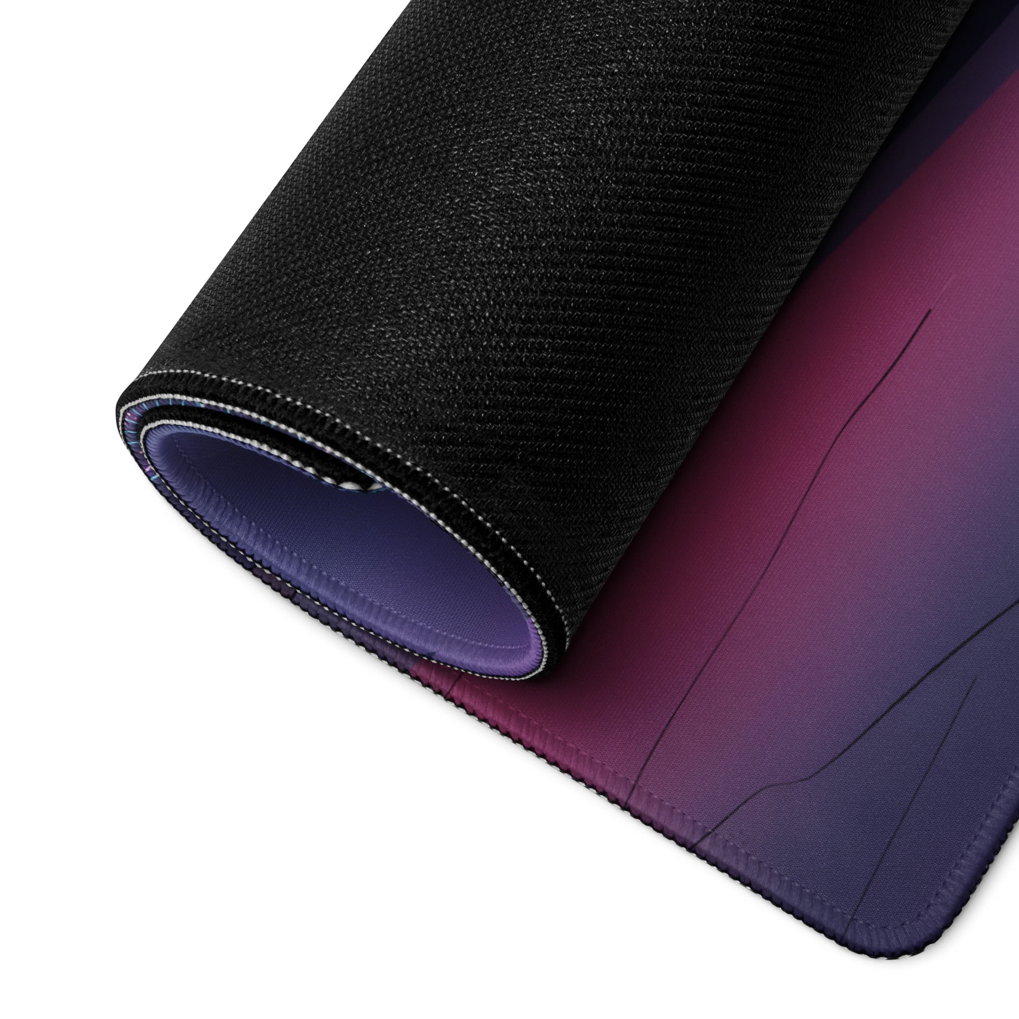 Toyota GR Supra A90 Inspired Red Purple Vaporwave Gaming Mouse Pad, Neon Cyberpunk Skyline JDM Desk Mat with Retro Futuristic Sports Car Art