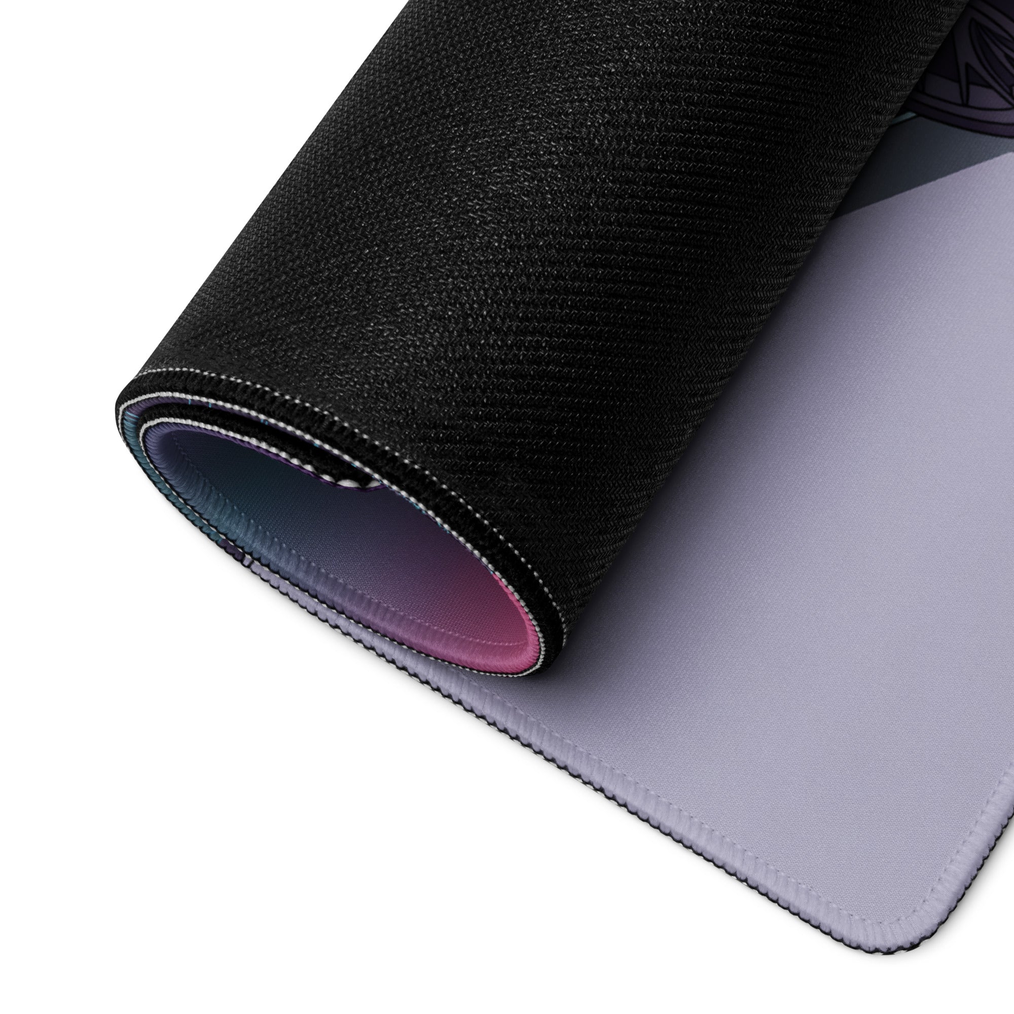 Ford Mustang GT Inspired Gray Vaporwave Gaming Mouse Pad – Retro Futuristic Airfield Desk Mat with Fighter Plane, Neon Sunset and Synthwave Art