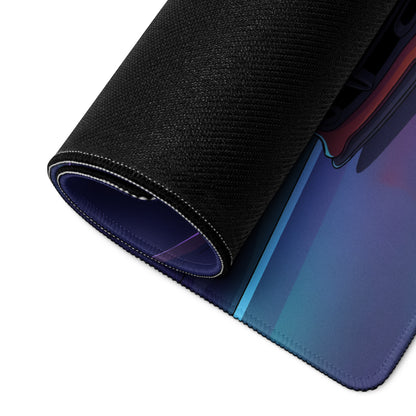 Dodge Viper SRT ACR Inspired Orange Vaporwave Gaming Mouse Pad – Neon Purple Canyon Road Desk Mat with Retro Grid Sky and Futuristic Night Art