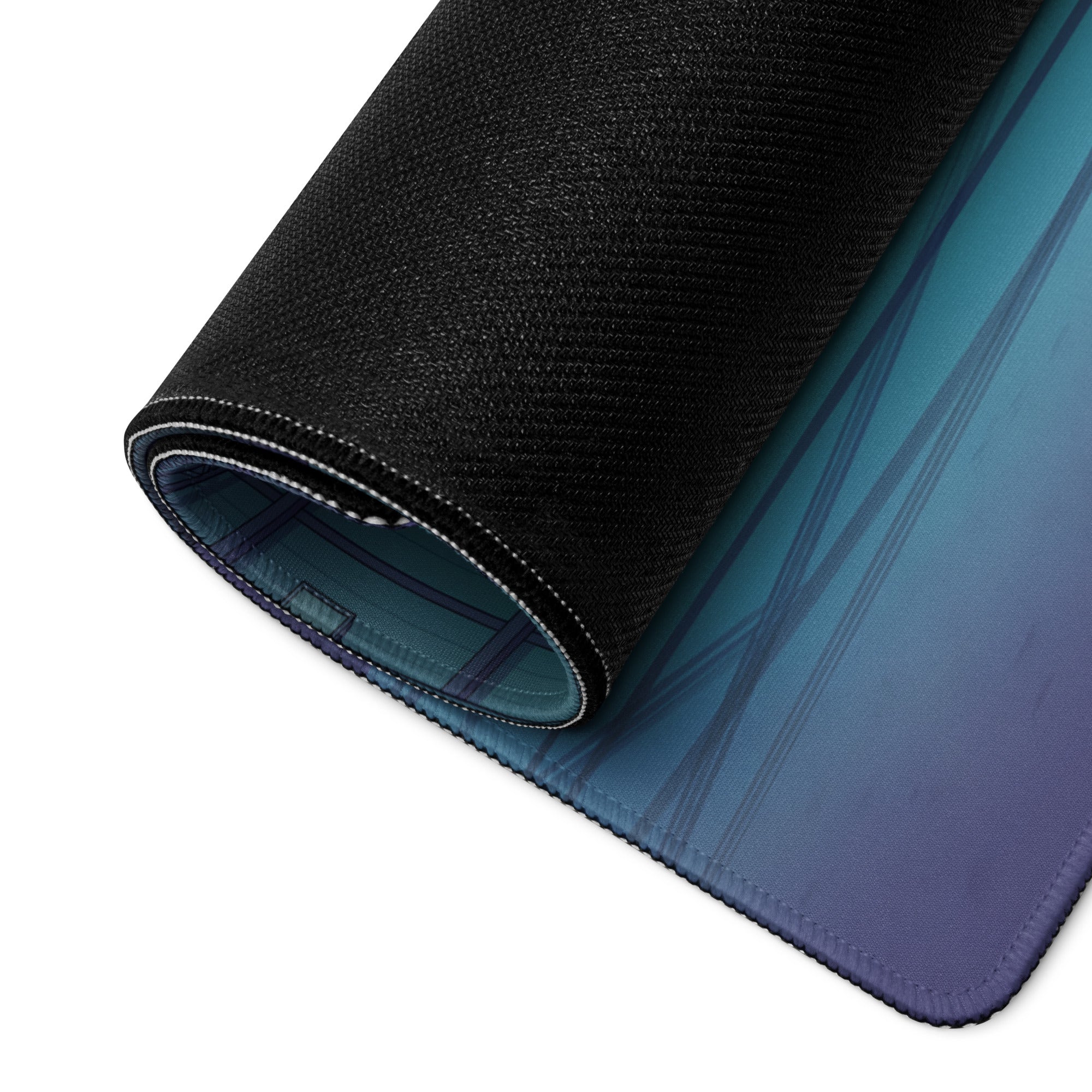 McLaren Senna Inspired Orange Vaporwave Gaming Mouse Pad – Neon Cyan Purple Hangar Desk Mat with Retro Futuristic Sunset and Synthwave Racing Art