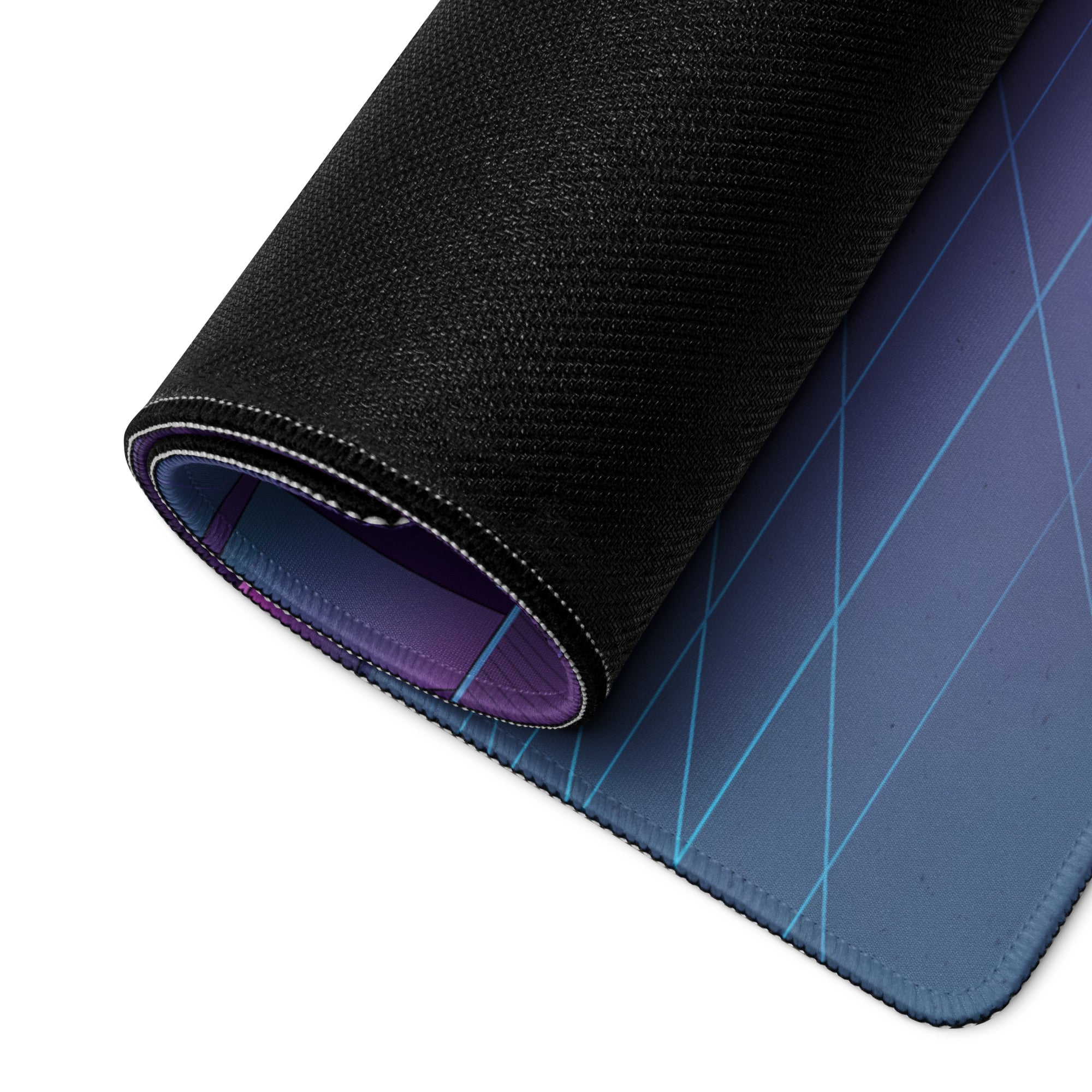 McLaren 720S Inspired White Purple Vaporwave Gaming Mouse Pad – Neon Sydney Harbour Bridge Desk Mat with Retro Futuristic Synthwave City Art