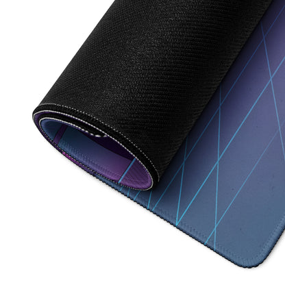 McLaren 720S Inspired White Purple Vaporwave Gaming Mouse Pad – Neon Sydney Harbour Bridge Desk Mat with Retro Futuristic Synthwave City Art