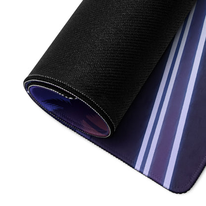 McLaren Senna Inspired Black Purple Vaporwave Gaming Mouse Pad – Neon Palm Highway Desk Mat with Retro Futuristic Synthwave Sunset Art
