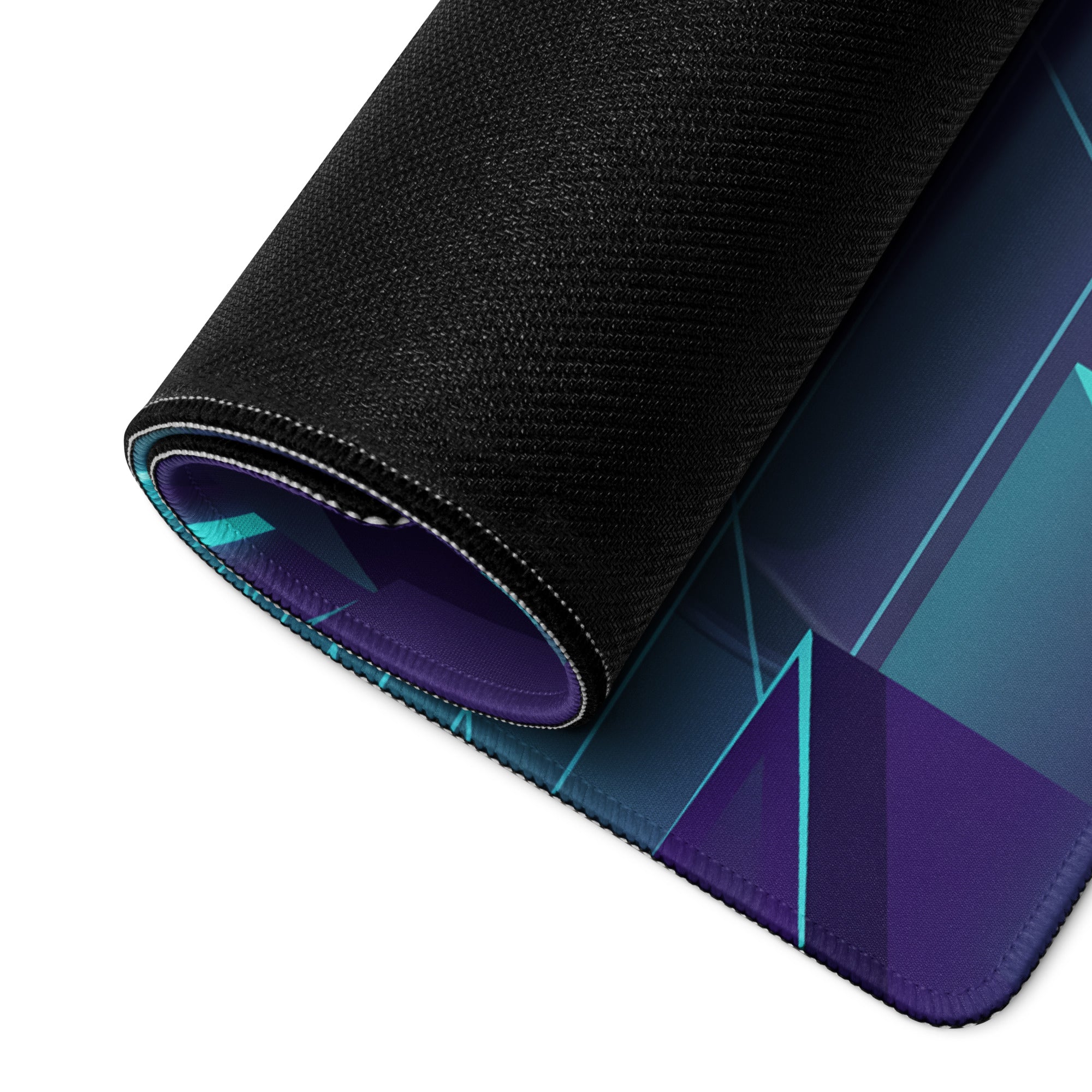 McLaren P1 Inspired Blue Cyan Vaporwave Gaming Mouse Pad – Neon Futuristic City Grid Desk Mat with Retro Synthwave Cyberpunk Artwork
