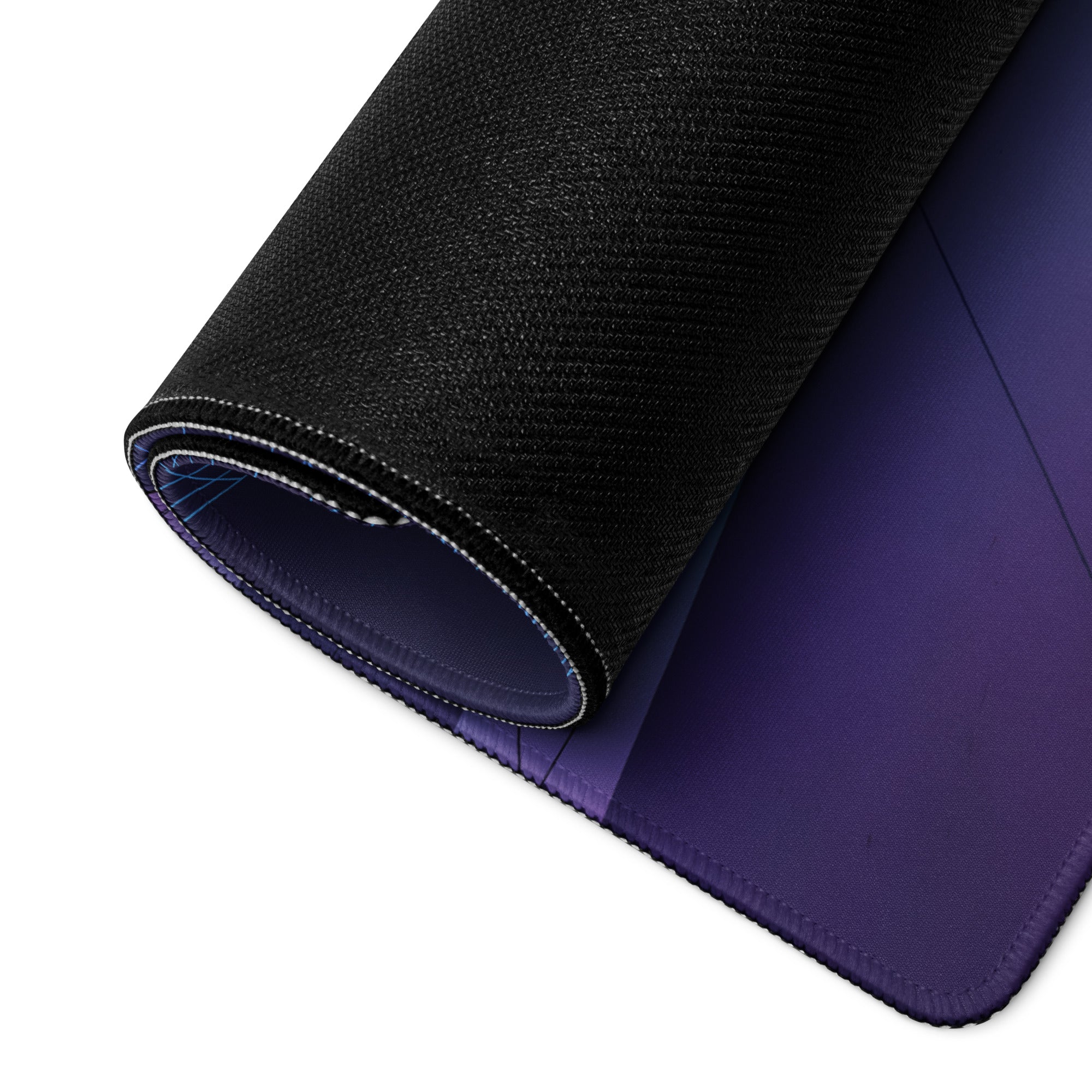Mercedes-AMG GT3 Inspired Silver Purple Vaporwave Gaming Mouse Pad – Neon Futuristic Garage Desk Mat with Retro Synthwave Motorsport Art
