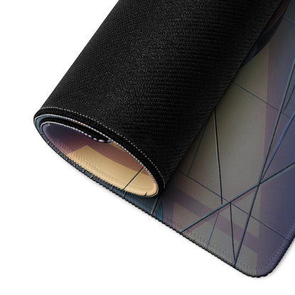 McLaren MCL-HY GTR Inspired White Orange Vaporwave Gaming Mouse Pad – Neon Luxury Garage Desk Mat with Palm Trees and Futuristic Hypercar Digital Art