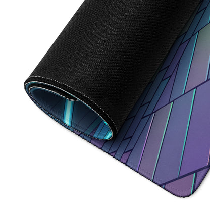 McLaren Solus GT Inspired Black Cyan Vaporwave Gaming Mouse Pad – Neon Futuristic Resort Desk Mat with Palm Trees, Retro Grid and Synthwave Artwork
