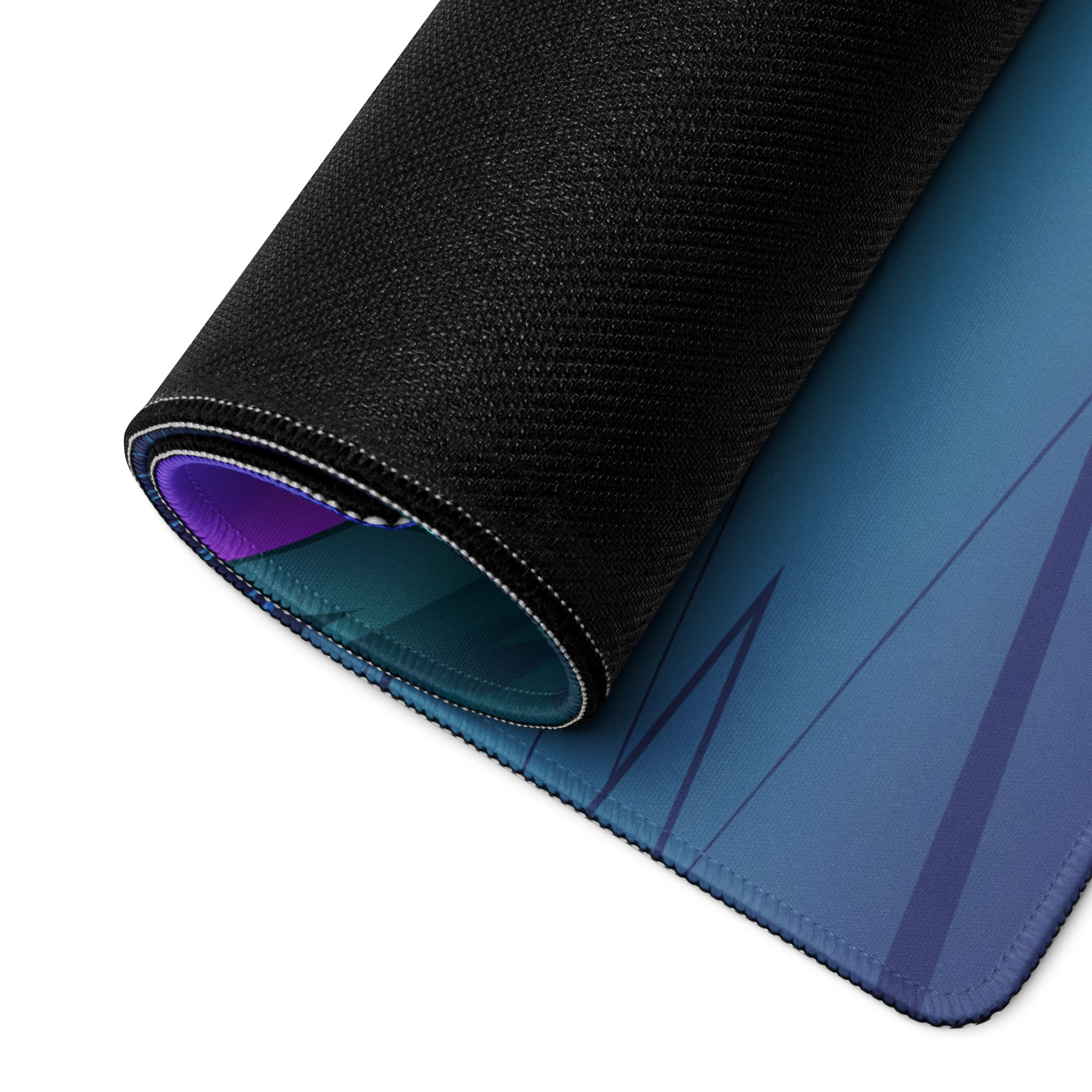 McLaren P1 Inspired Copper Blue Vaporwave Gaming Mouse Pad – Futuristic Neon Mountain Desk Mat, Retro Synthwave Supercar Digital Artwork