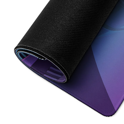 Porsche 918 Spyder Inspired Black Purple Vaporwave Gaming Mouse Pad – Neon Futuristic Garage Desk Mat, Retro Hypercar Digital Artwork