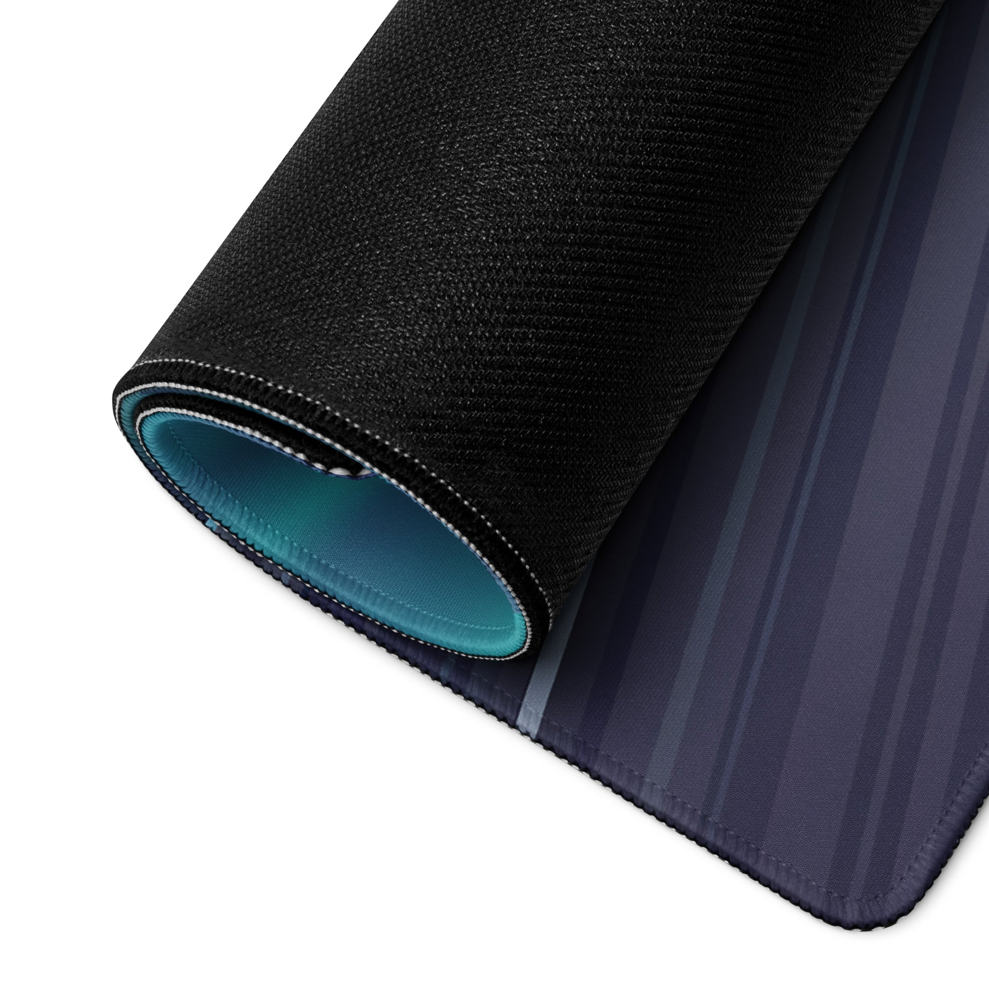McLaren 765LT Inspired Black Teal Vaporwave Gaming Mouse Pad – Neon Mountain Highway Desk Mat, Futuristic Night Drive Digital Supercar Art