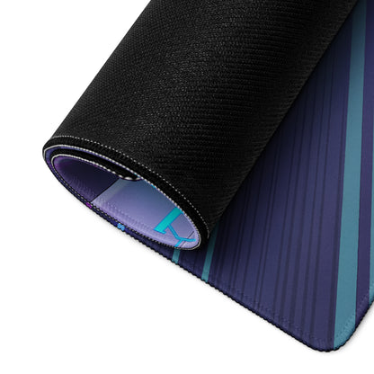 Lamborghini Aventador SVJ Inspired Gold Purple Vaporwave Gaming Mouse Pad – Neon Cyber Highway Desk Mat, Retro Futuristic Supercar Digital Art