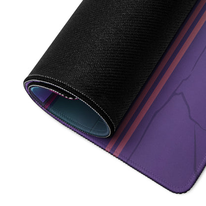 Lamborghini Huracán STO Inspired Gray Pink Vaporwave Gaming Mouse Pad – Neon Cyberpunk Street Desk Mat, Futuristic Urban Supercar Digital Art