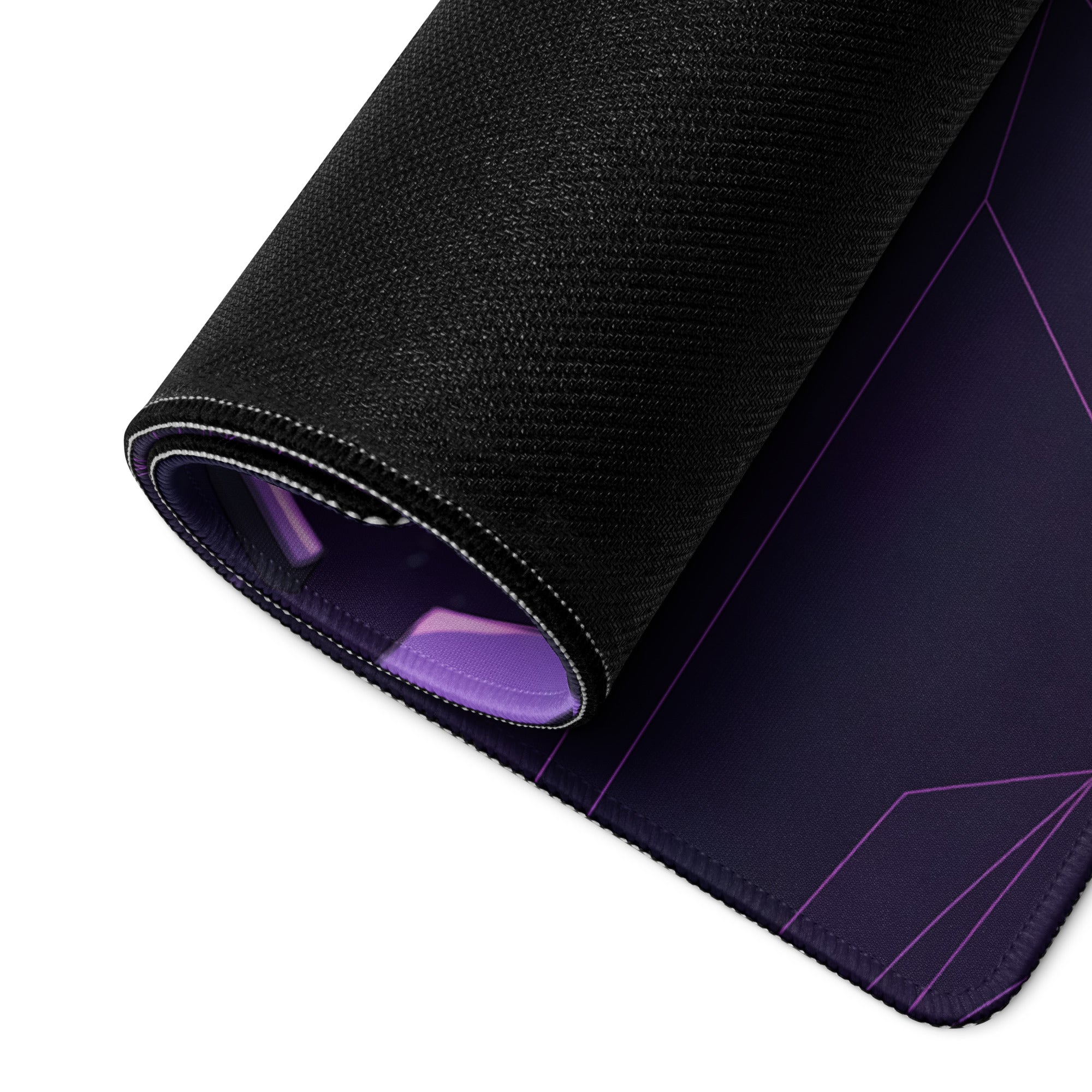 Porsche 911 GT3 Inspired Light Blue Purple Vaporwave Gaming Mouse Pad – Cosmic Neon Landscape Desk Mat, Retro Futuristic Racing Car Digital Art