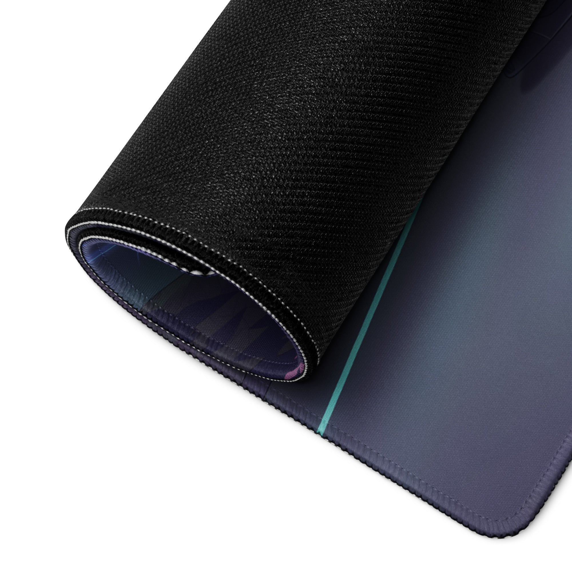 McLaren 720S Inspired Blue Vaporwave Gaming Mouse Pad – Neon Highway Desk Mat, Dreamy Retro Futuristic Forest Landscape Digital Supercar Art