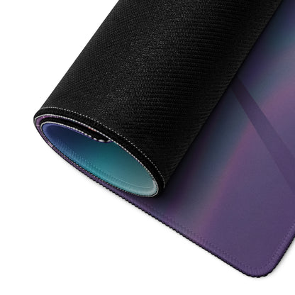 Mercedes-AMG GT R Inspired Red Purple Vaporwave Gaming Mouse Pad – Neon Industrial Parking Lot Desk Mat, Retro Futuristic Sports Car Digital Art