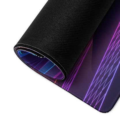 Chevrolet Corvette CX.R Vision Inspired Orange Vaporwave Gaming Mouse Pad – Neon Purple Sunset Desk Mat, Retro Futuristic Hypercar Digital Artwork