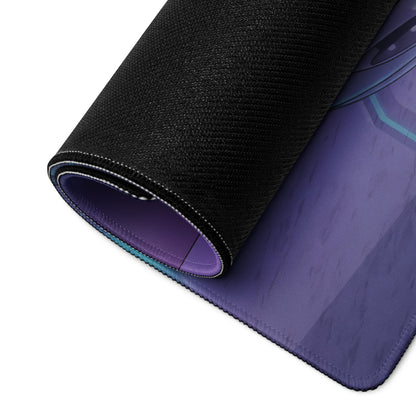 Koenigsegg CCX Inspired White Purple Vaporwave Gaming Mouse Pad – Futuristic Neon Garage Desk Mat, Retro Cyberpunk Supercar Digital Artwork