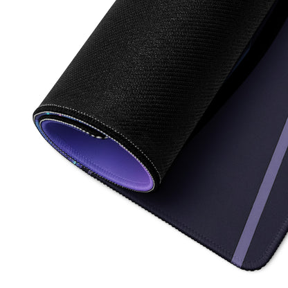 Ferrari FXX-K Evo Inspired White Purple Vaporwave Gaming Mouse Pad – Futuristic Neon Highway Desk Mat, Retro Hypercar Digital Artwork