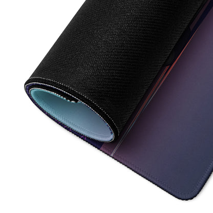 Koenigsegg Jesko Inspired Orange Vaporwave Gaming Mouse Pad – Neon Mountain Sunset Desk Mat, Retro Futuristic Hypercar Digital Artwork