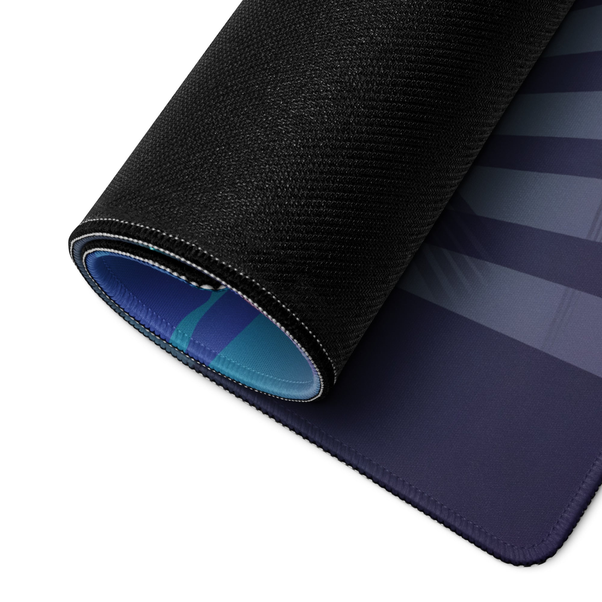 Koenigsegg Agera Inspired Red Cyan Vaporwave Gaming Mouse Pad – Neon Airport Runway Desk Mat, Retro Futuristic Hypercar Digital Artwork