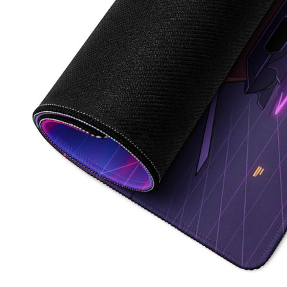 Lamborghini Aventador Widebody Inspired Bronze Vaporwave Gaming Mouse Pad – Neon Toronto Skyline Desk Mat, Retro Futuristic Synthwave Supercar Art