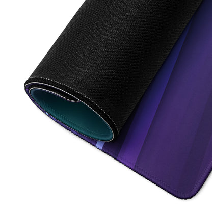 McLaren 765LT Inspired Purple Vaporwave Gaming Mouse Pad – Neon Sunset City Desk Mat, Retro Futuristic Supercar Digital Art with Crystal Forest