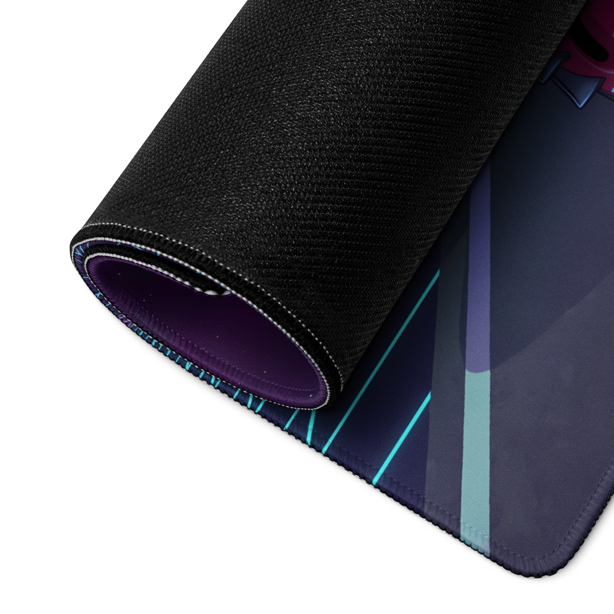 Dodge Viper ACR Inspired Red White Vaporwave Gaming Mouse Pad – Neon Grid Highway Desk Mat, Retro Futuristic City Sunset Supercar Digital Art