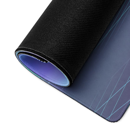 Hennessey Venom F5 Inspired Green Purple Vaporwave Gaming Mouse Pad – Neon Mountain Road Desk Mat, Futuristic Hypercar Digital Art