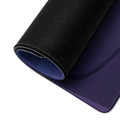 Nissan GT-R R35 Inspired White Purple Vaporwave Gaming Mouse Pad – Neon City Intersection Desk Mat, Moody Retro Futuristic JDM Digital Art