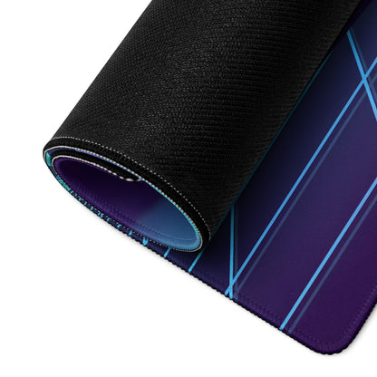 Red Bull RB17 Inspired Blue Purple Vaporwave Gaming Mouse Pad – Neon Cyber Grid Desk Mat, Retro Futuristic Hypercar Digital Artwork