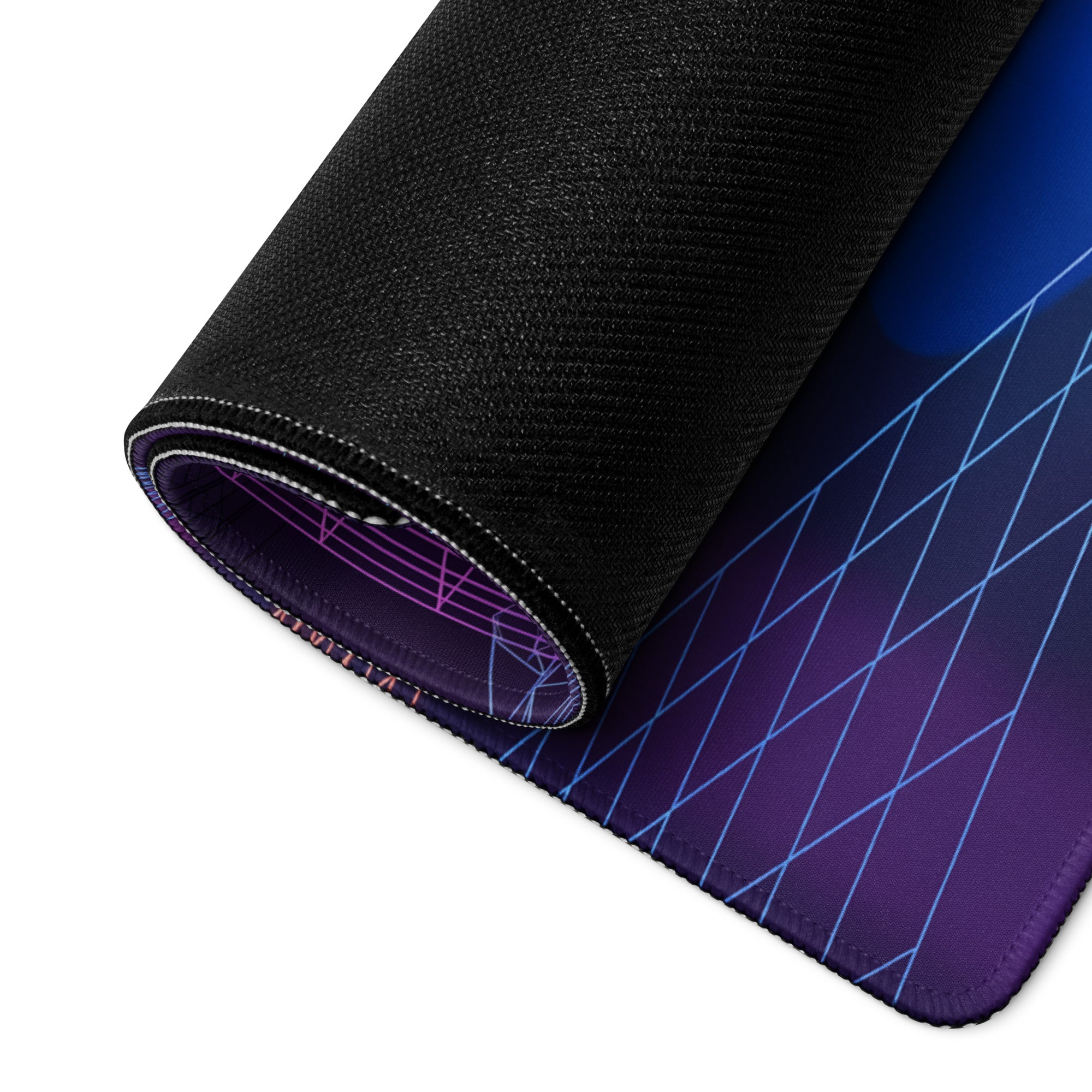 Porsche 911 GT3 RS Inspired Green Vaporwave Gaming Mouse Pad – Neon Cyberpunk Grid Showroom Desk Mat with Retro Futuristic Synthwave Art