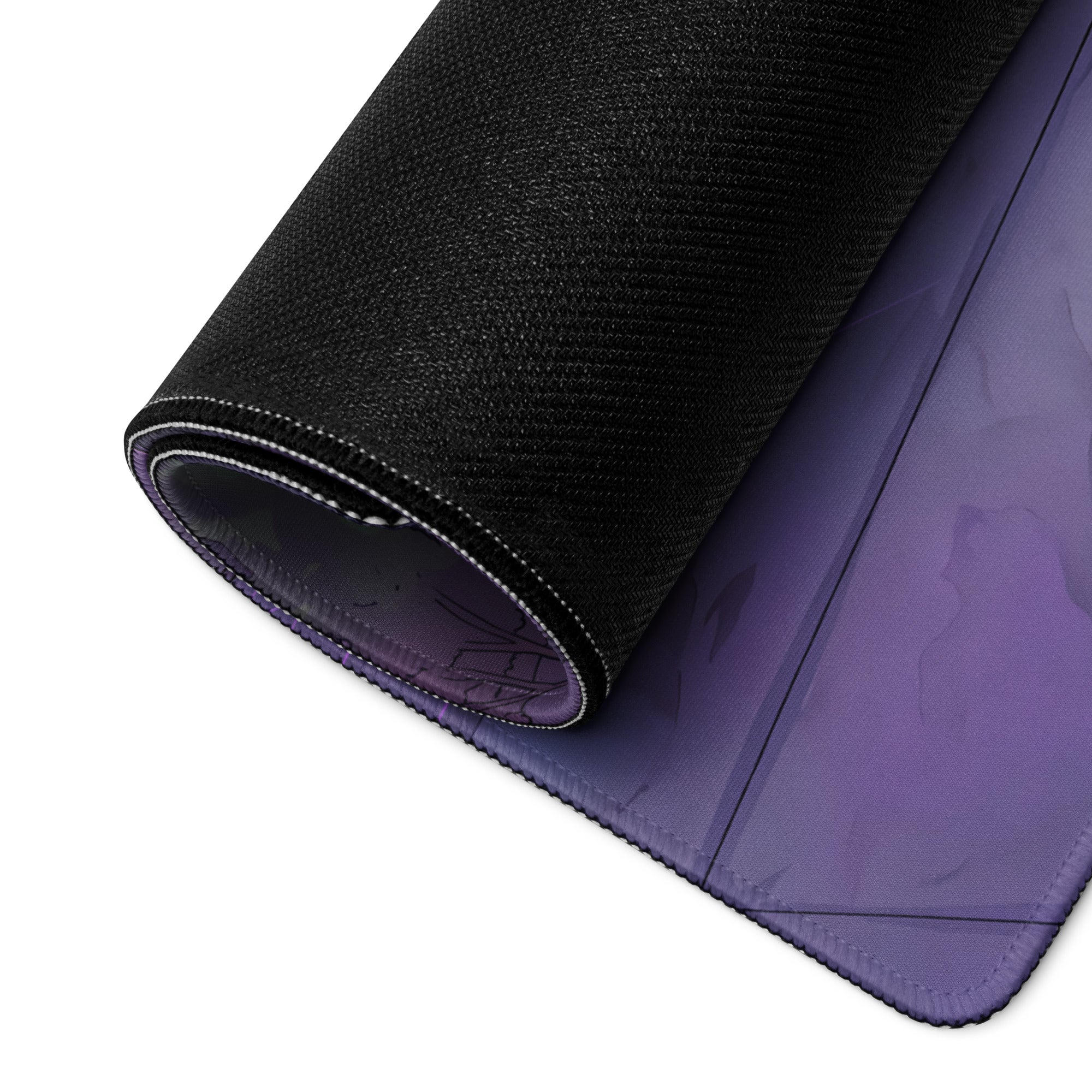 Yamaha YZF-R1 Inspired Red Purple Vaporwave Gaming Mouse Pad – Neon Cyberpunk City Desk Mat, Futuristic Superbike Digital Artwork