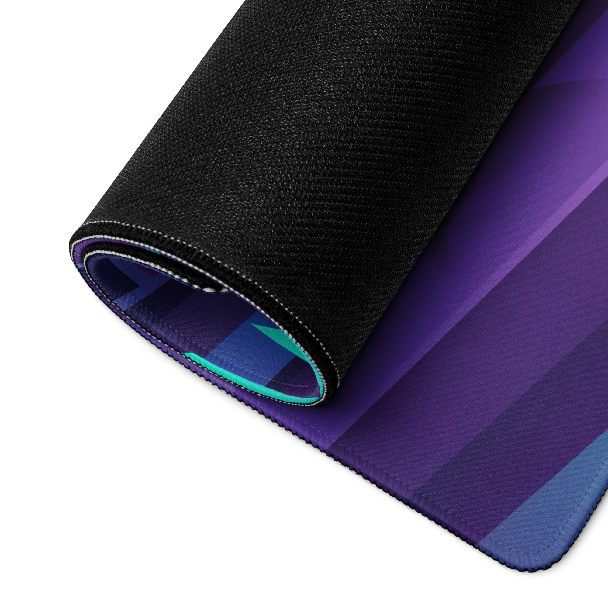 Yamaha YZF-R1 Inspired Red Purple Vaporwave Gaming Mouse Pad – Neon Cyber City Desk Mat, Retro Futuristic Synthwave Sportbike Vector Art