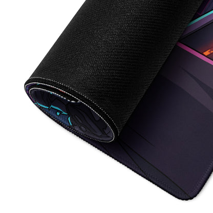 Neon Vaporwave Mouse Pad - Gaming Mouse Pad Pink Purple Blue Desk Vaporwave - Dreamy Mood Cyberpunk Retro Futurism Desk Mat