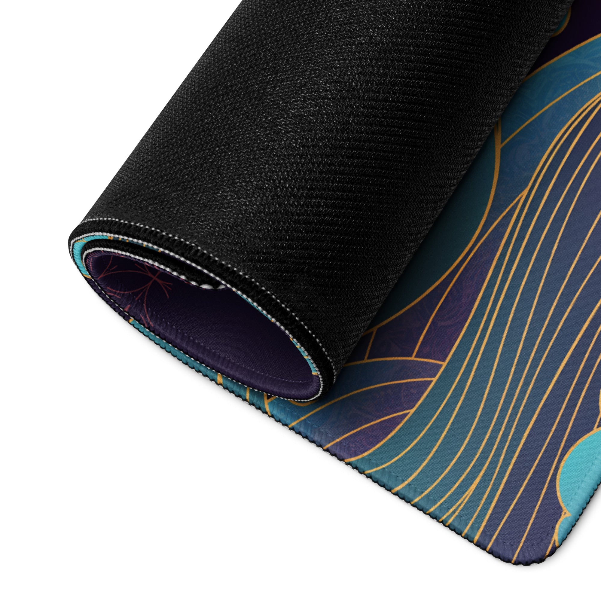 Vaporwave Moonrise Mouse Pad - Mouse Pad Purple Pink Blue Gaming Vaporwave Dreamy Neon Mood Modern Desk Decor Digital