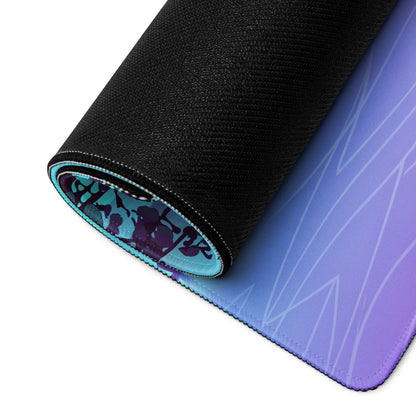 Vaporwave Lake Scene Mouse Pad - Mouse Pad Blue Purple Gaming Vaporwave → Dreamy Nostalgia Retro Futurism Digital Art