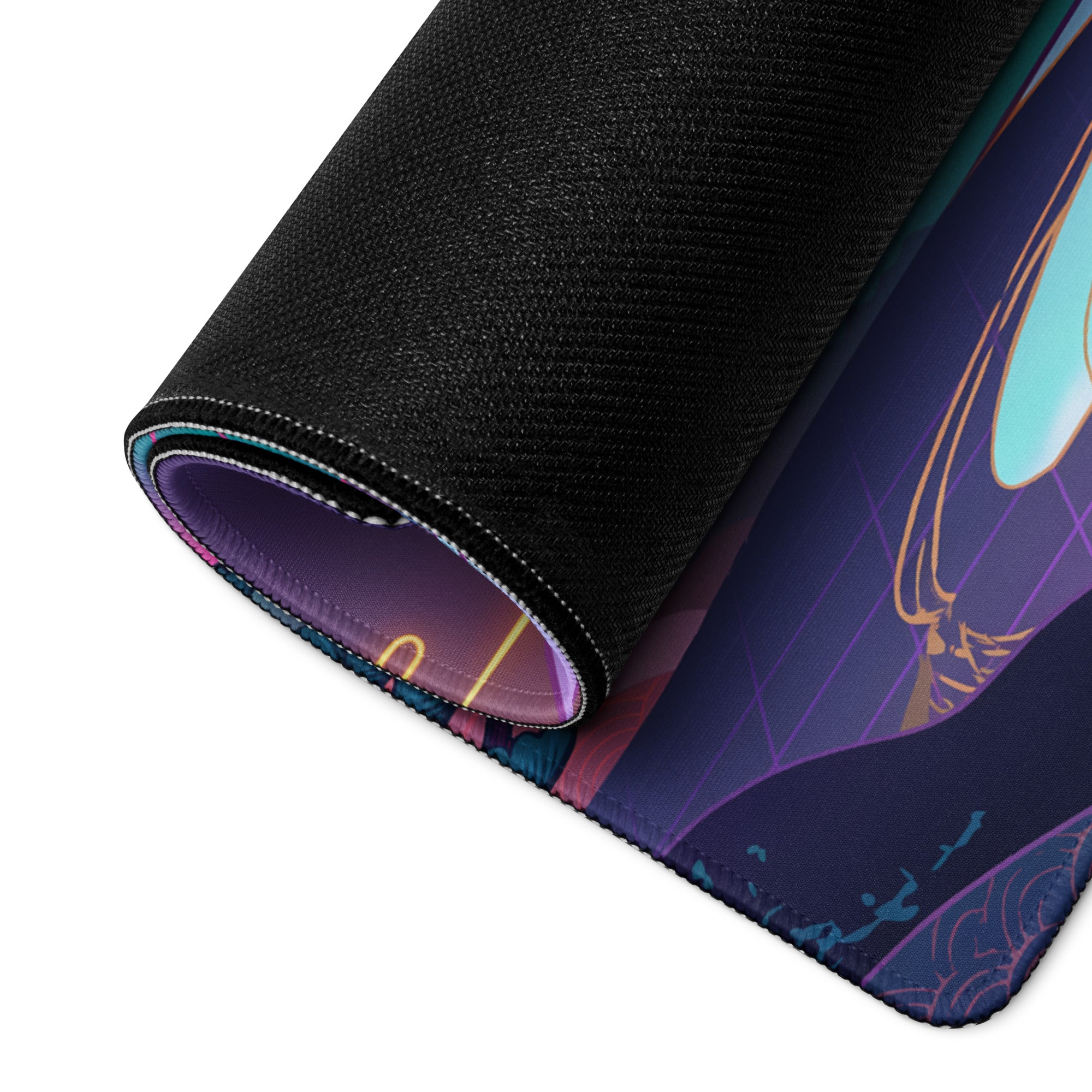 Vaporwave Sunset Neon Mouse Pad - Mouse Pad Purple Pink Desk Gaming Vaporwave Dreamy Retro Neon Decor Digital Art