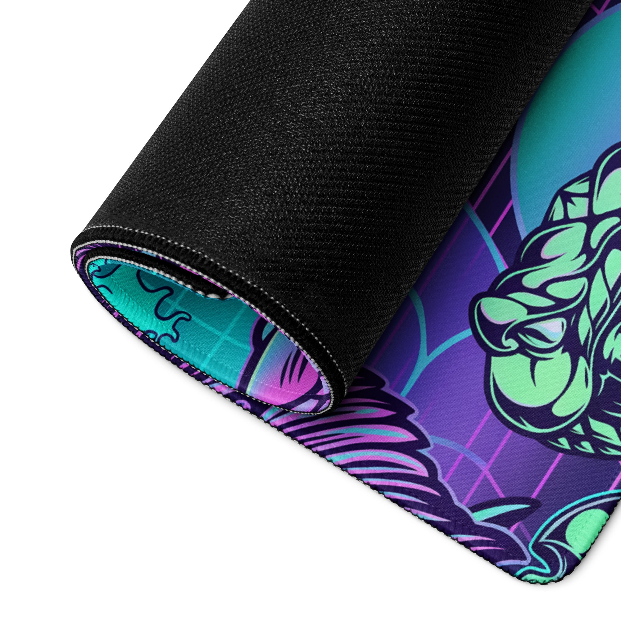 Vaporwave Neon Gaming Mouse Pad - Gaming Mouse Pad Neon Pink Purple Blue Vaporwave Energetic Mood Cyberpunk Esports